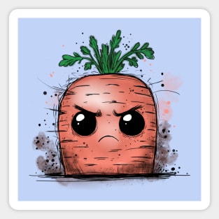 Grumpy Carrot Magnet